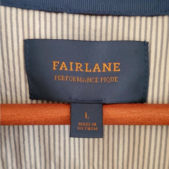 FAIRLANE Performance Golf Pique Mens Navy Blue L Shirt - Picture 2 of 5